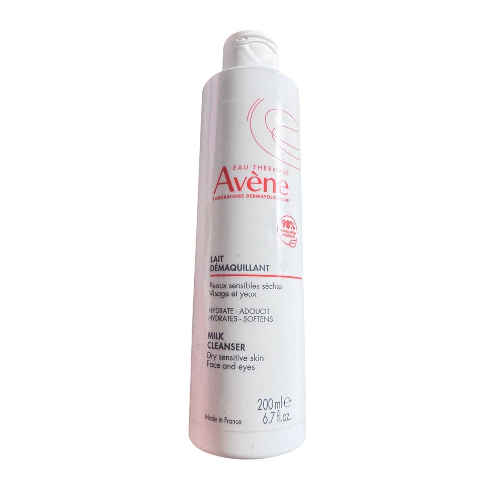 Avène Eau Thermale Gentle Milk‎ Cleanser for Dry Sensitive Skin Face Eyes 6.7oz